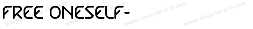 free oneself字体转换